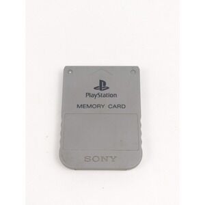 Sony Playstation PS1 Memory Card - OEM Original - Grey / Gray